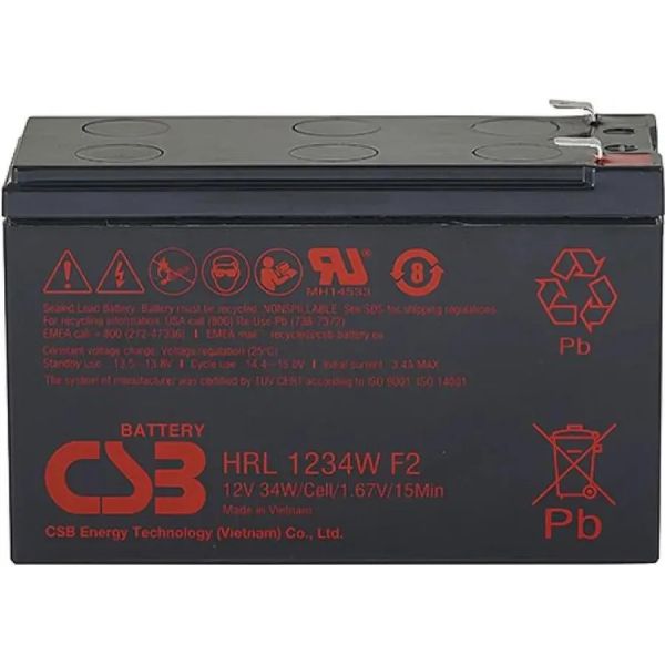 Аккумулятор для ИБП CSB HRL1234W 12 В 34 Ач