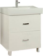 Раковина AQUATON Америна 80 Н Белая + умывальник Тигода 80